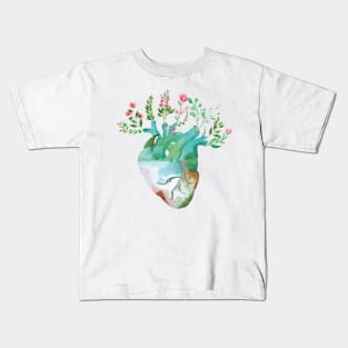 Floral Heart	Living that Nurse Life Kids T-Shirt